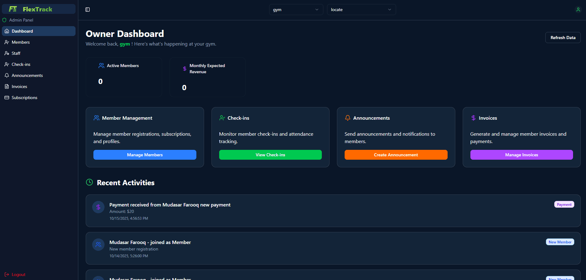 Dashboard Preview